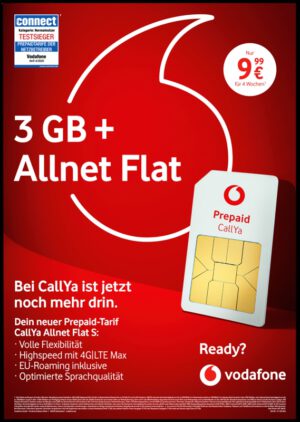 Vodafone CallYa Allnet Flat S inkl. 3 GB LTE