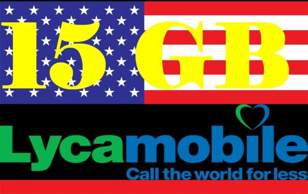 Lyca / T-Mobile Prepaid Sim-Karte USA - 15GB 4G LTE