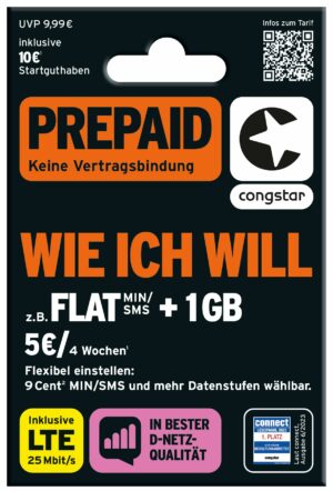 congstar Prepaid wie ich will