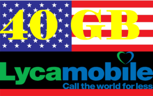 Lycamobile USA Reise Sim Card - 40 GB LTE