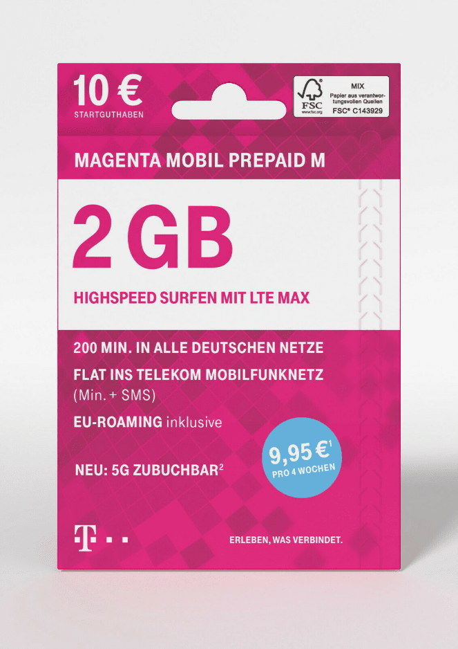 Telekom MagentaMobil Prepaid M - Power SIM Shop