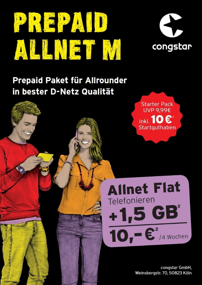 Congstar Allnet M - Power Sim Shop