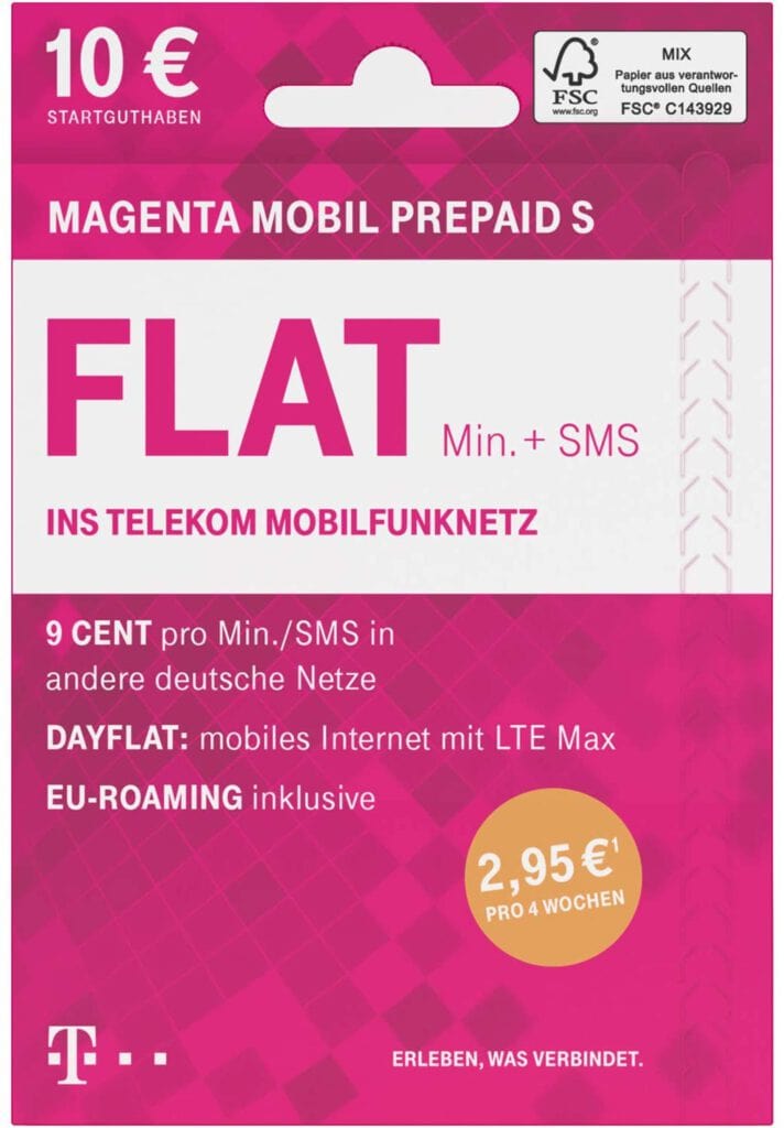 Prepaid Tarife Telekom Netz
