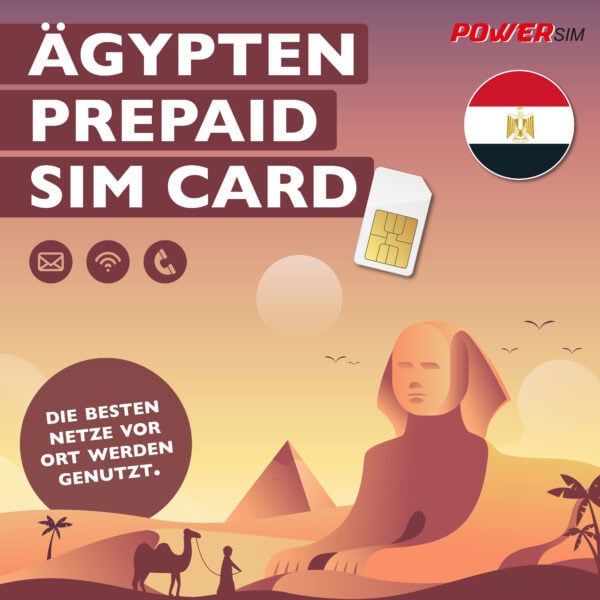 Ägypten Reise Sim Karte 10GB 20 Tage gültig